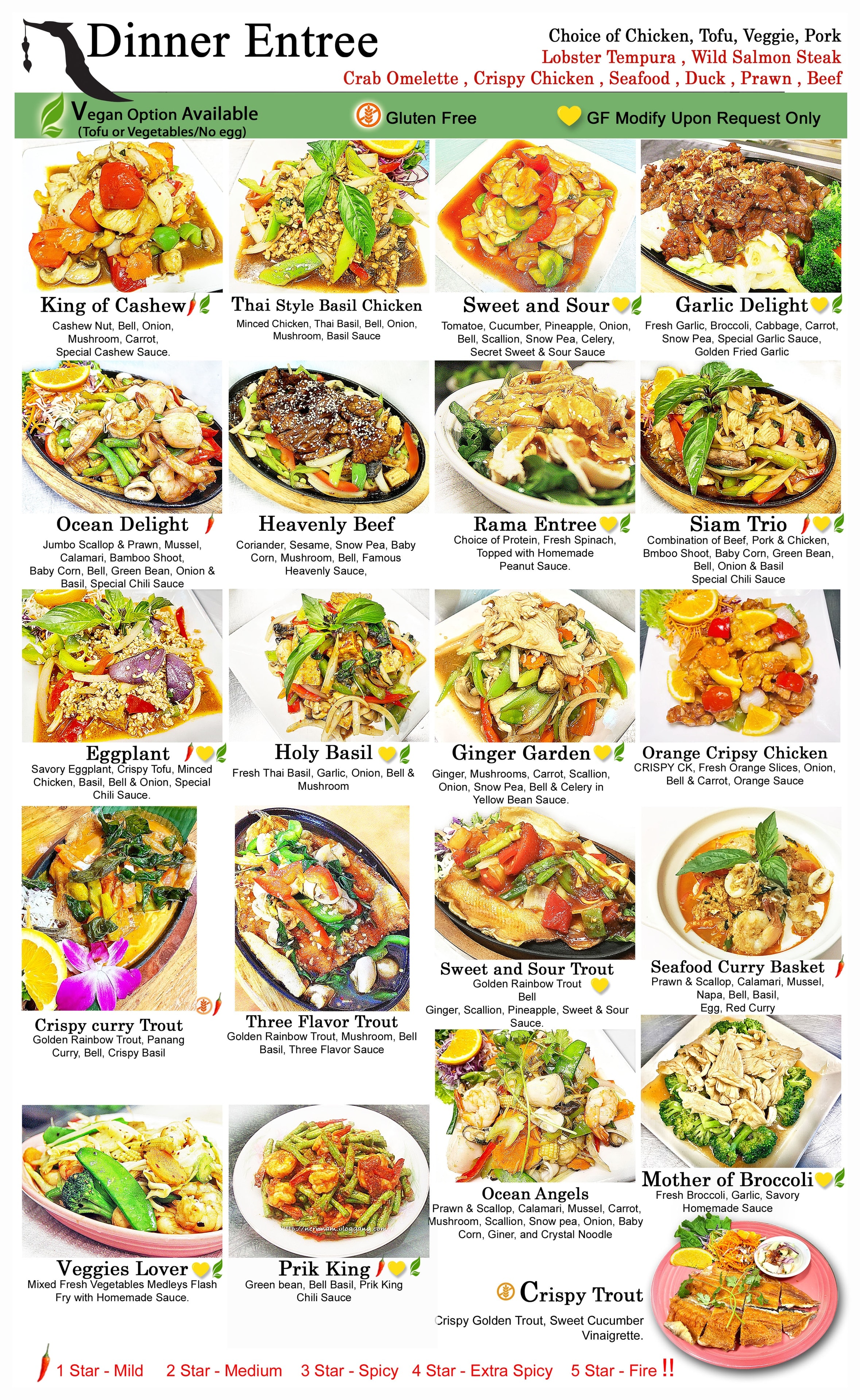 Thai dinner entrée